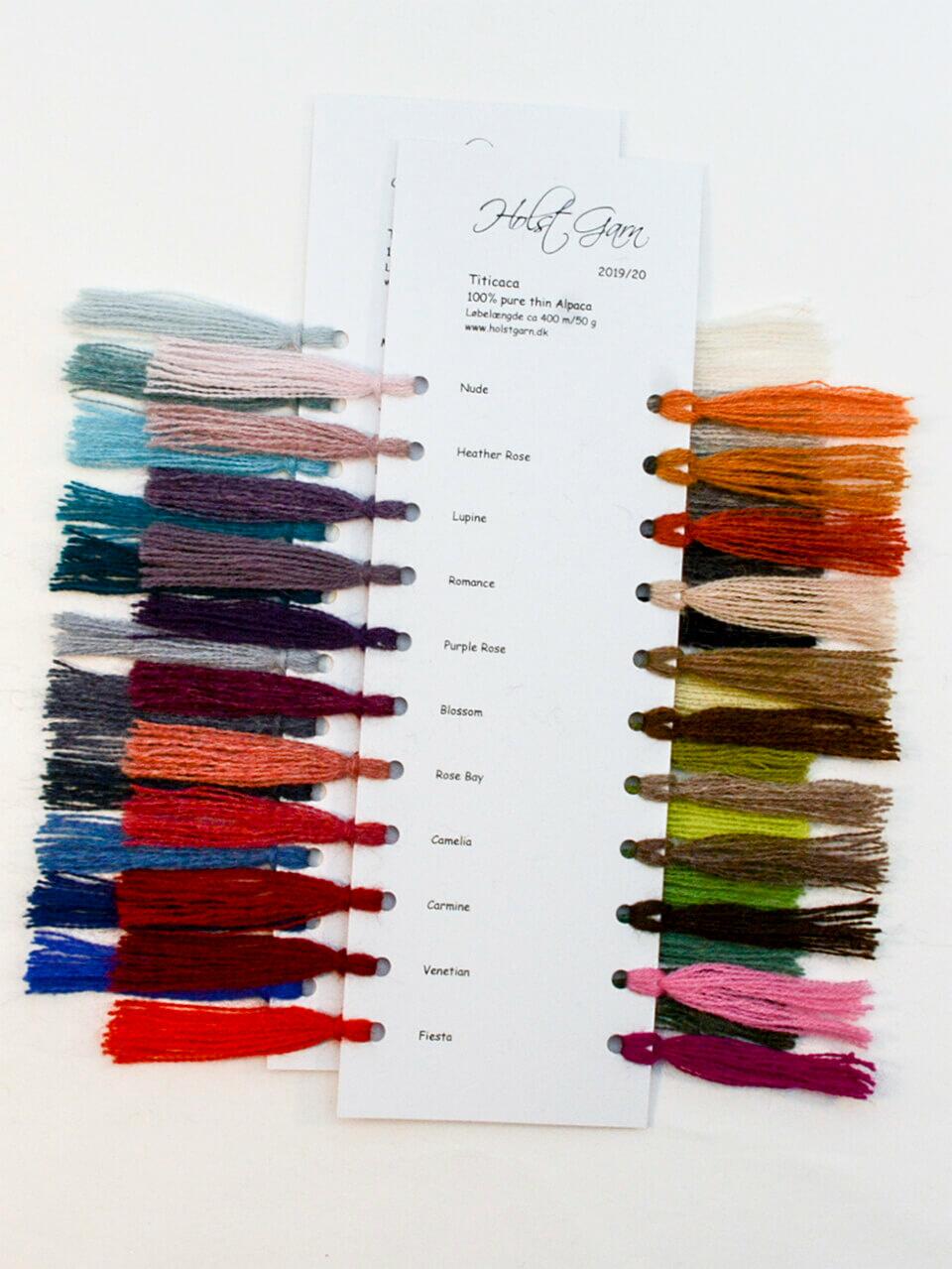 Holst Garn Shade Cards Holst Garn 04 Titicaca Shade cards 2019/20 Offer:  $8.75,-